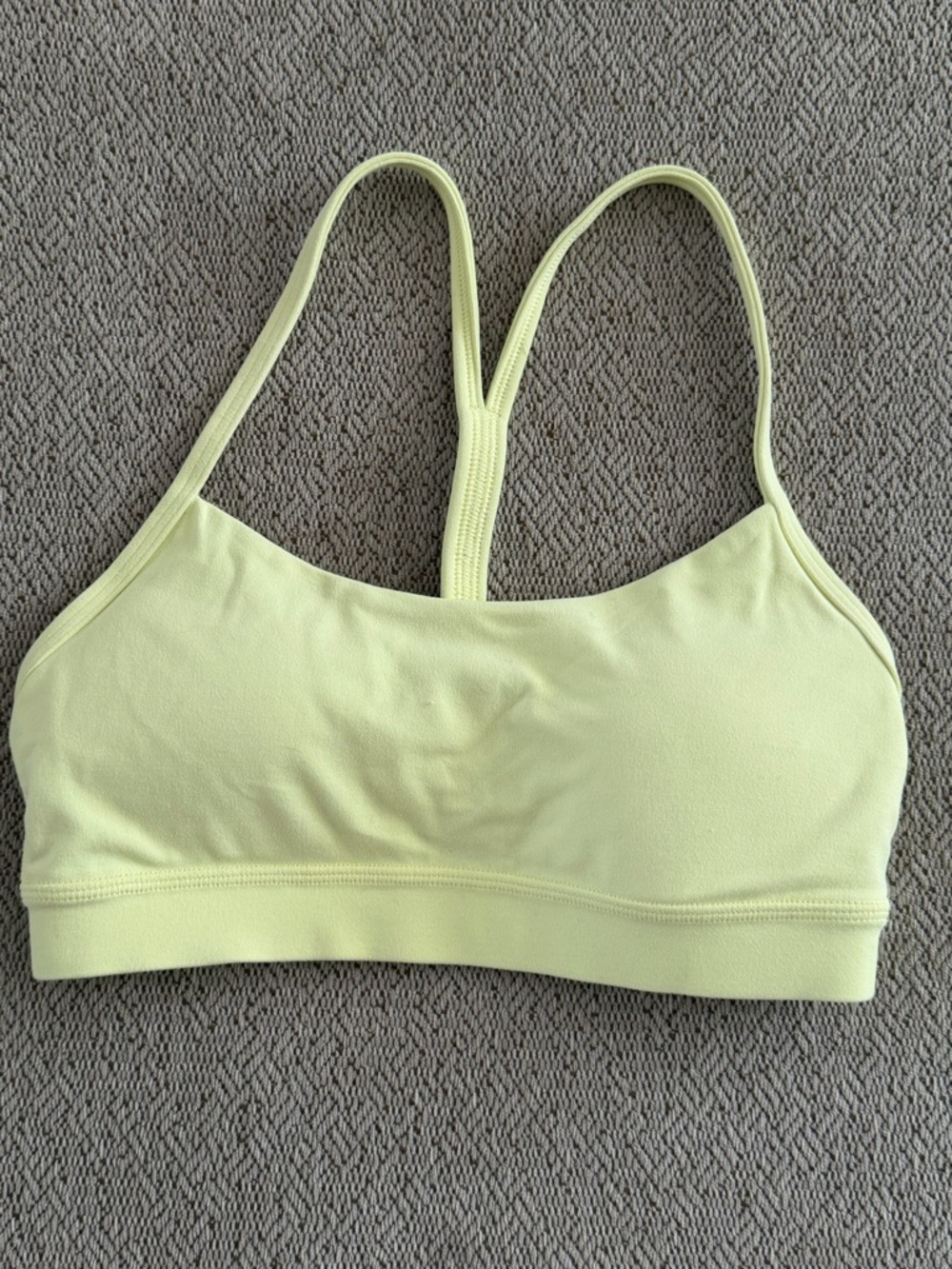 lululemon athletica Light Yellow Flow-Y Bra